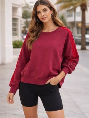 Old Navy Burgundy Red Crewneck Sweatshirt